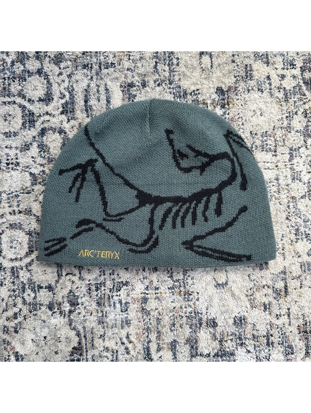 Arc’teryx Bird Head Toque Beanie - Dark Magic - Used - Teal And Black Authentic